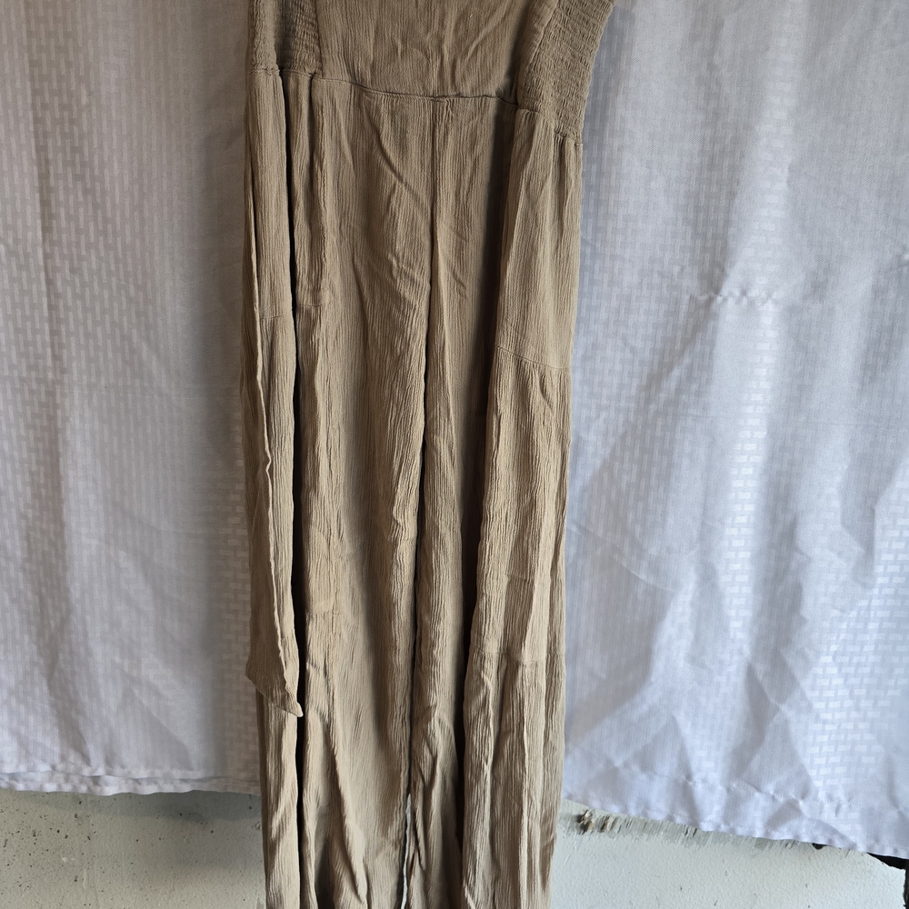 Rewash Women's Tan Wide Leg Pants